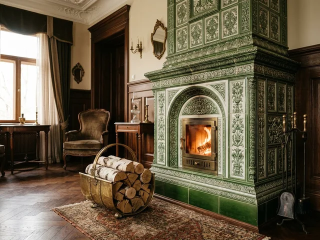 Подбор дров для старинных изразцовых печей в Удельной